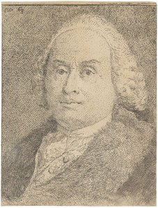 Retrato de Giovanni Battista Tiepolo 1696-1770, 1770. de Giandomenico Tiepolo