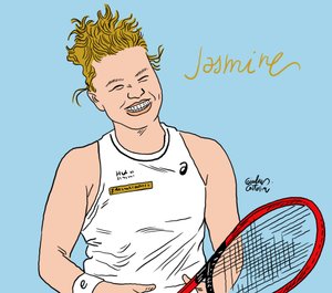 Jasmin Paolini, 2024 (digital) de Gianluca Costantini