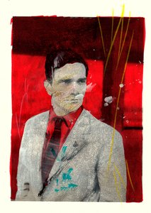 Retrato de Pierpaolo Pasolini, 2014 (técnica mista) de Gianluca Costantini