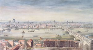 Uma vista de Londres de St. Paul para a Alfândega, 1837 (wc no papel)
