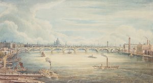 De Hungerford Pier, 1837 (wc no papel)