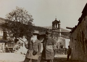Álbum "Fotos da Segunda Guerra": Soldados italianos em Val Chiusone para Podsenica, 09/1917 (foto a p/b)