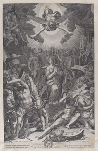 Martírio de Santa Catarina, depois de Bernardino Passari, 1588.