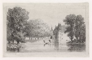 Castelo na água de Gijsbertus Johannes Verspuy