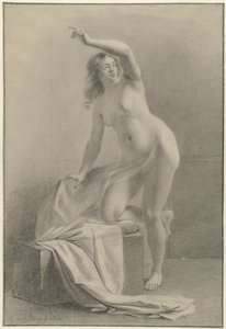 Estudo do modelo de nudismo feminino de Gijsbertus Johannus van den Berg
