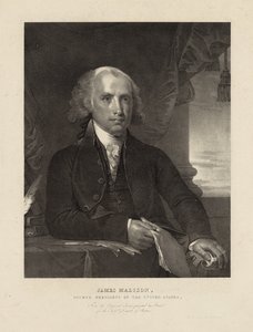 James Madison, Quarto Presidente dos Estados Unidos, c.1828 (litho)