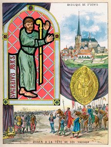 Abade Suger, abade-estadistas franceses, 1898 de Gilbert