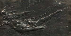O abandonado, primeira moldagem 1900 (bronze) de Gilbert Bayes