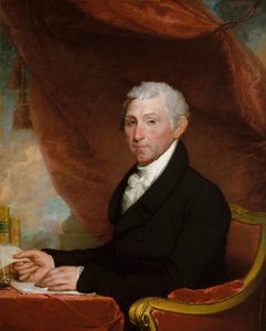 James Monroe, c.1820-22 (óleo sobre tela) de Gilbert Stuart