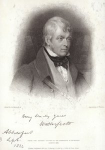 Retrato de sir walter scott