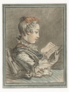 Leitura feminina
Femme lisant Eloyse et Abailar de Gilles Demarteau