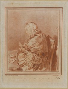 Retrato de Madame Geoffrin 1699-1777, 1770. de Gilles Demarteau