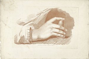 Estudo da mão direita
Livres de principes de dessein (título da série) de Gilles Demarteau