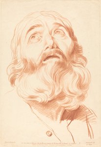 Cabeça de um homem de Gilles Demarteau, the Elder after Edme Bouchardon