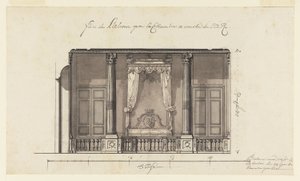 Cama Alcova para o Duc d&39;Orléans, Palais Royal, Paris