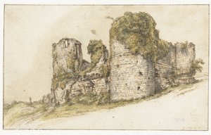 Vista do Château de César em Vau de Gilles Neyts