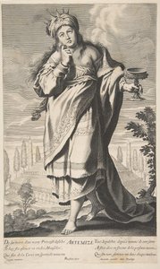 Ártemis, c. 1639-40. Criadores: Gilles Rousselet, Abraham Bosse.