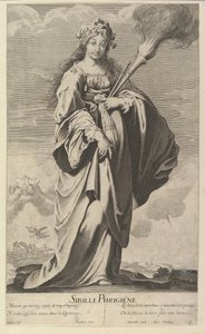 Sibila frígia, c. 1635. Criadores: Gilles Rousselet, Abraham Bosse.