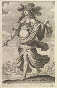Zenobia, 1647. Criadores: Gilles Rousselet, Abraham Bosse.