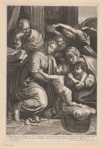 Sagrada Família com Isabel, João Batista e Anjos de Gilles Rousselet