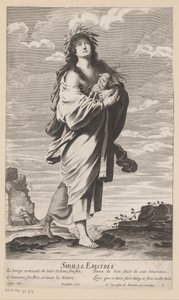 Sibila de Erythrae, com Maria com a criança no fundo
Sibyl of Erythrae (título sobre o objecto)
Sibyls (título da série)
Les Sibylles (título da série)