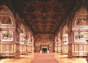 O salão de baile, ou galeria de Henri II (1519-59) de Gilles and Delorme Le Breton