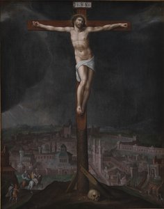 Cristo na Cruz de Gillis I Mostaert