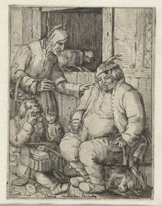 mascate demonstra sua mercadoria
