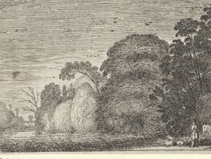 Pastor e cavaleiro à beira de uma floresta de Gillis van Scheyndel (I) (possibly)