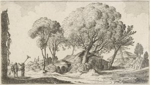 Fazendas entre árvores Doze paisagens (título da série) de Gillis van Scheyndel (I)