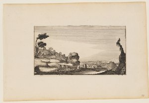 Panorama montanhoso, de Doze paisagens com figuras de Gillis van Scheyndel
