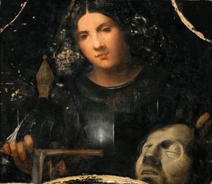 Renascença : David com o Chefe de Golias par Giorgione de Giorgio (workshop of) Giorgione