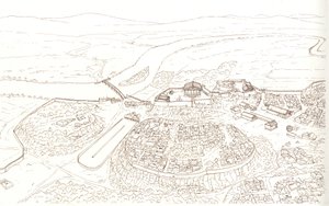 Roma Antiga (arcaica): vista da cidade de Roma no século VI a.C. de Giorgio Albertini