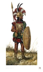 Antiguidade romana: soldado do exército romano do século VIII a.C. de Giorgio Albertini