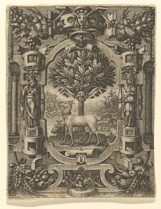 Emblema de Lucrezia Gonzaga, antes de 1566. de Giorgio Ghisi