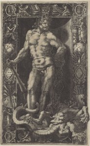 Hércules como o vencedor da Hidra de Lerna de Giorgio Ghisi
