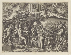 O veredicto de Paris de Giorgio Ghisi