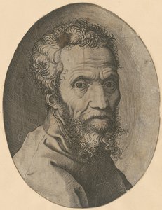 Retrato de Miguel Ângelo de Giorgio Ghisi