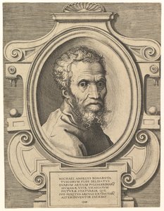 Retrato de Michelangelo, após 1564. de Giorgio Ghisi