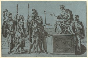 Soldados romanos Antes de um imperador, antes de 1540. de Giorgio Ghisi