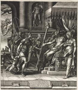 A Calúnia de Apeles de Giorgio Ghisi