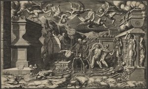 A Visão de Ezequiel de Giorgio Ghisi