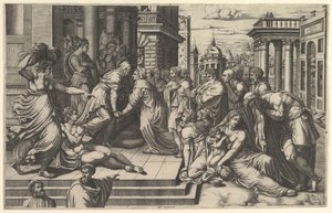 A Visitação, 1540-50. de Giorgio Ghisi