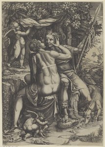 Vénus e Adónis de Giorgio Ghisi