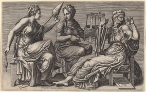 Os três destinos de Giorgio Ghisi after Giulio Romano