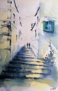 Subir as escadas da Cidade Velha