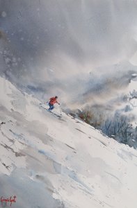 Aventura de esqui alpino de Giorgio Gosti