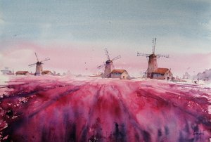 Paisagem do Moinho de Lavanda de Giorgio Gosti