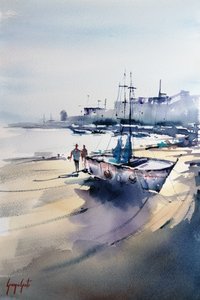 Porto costeiro tranquilo