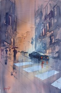 Reflexos de uma cidade chuvosa de Giorgio Gosti